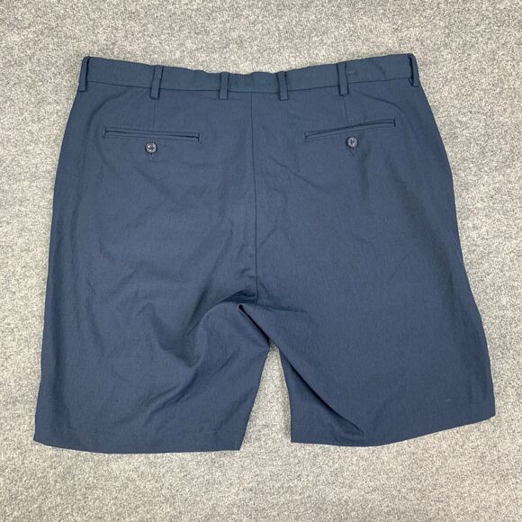 Greg Norman Shorts Mens 40 Navy Flat Front Performance Golf Chino Athleisure - Picture 8 of 14